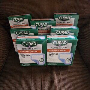 7 boxes CURAD Super absorbent wound pads